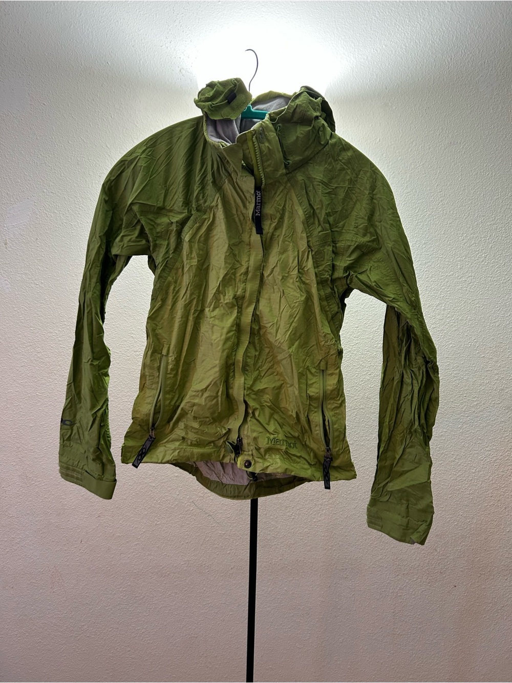 Lightweight Olive Green Women's Hooded Jacket rain jacket